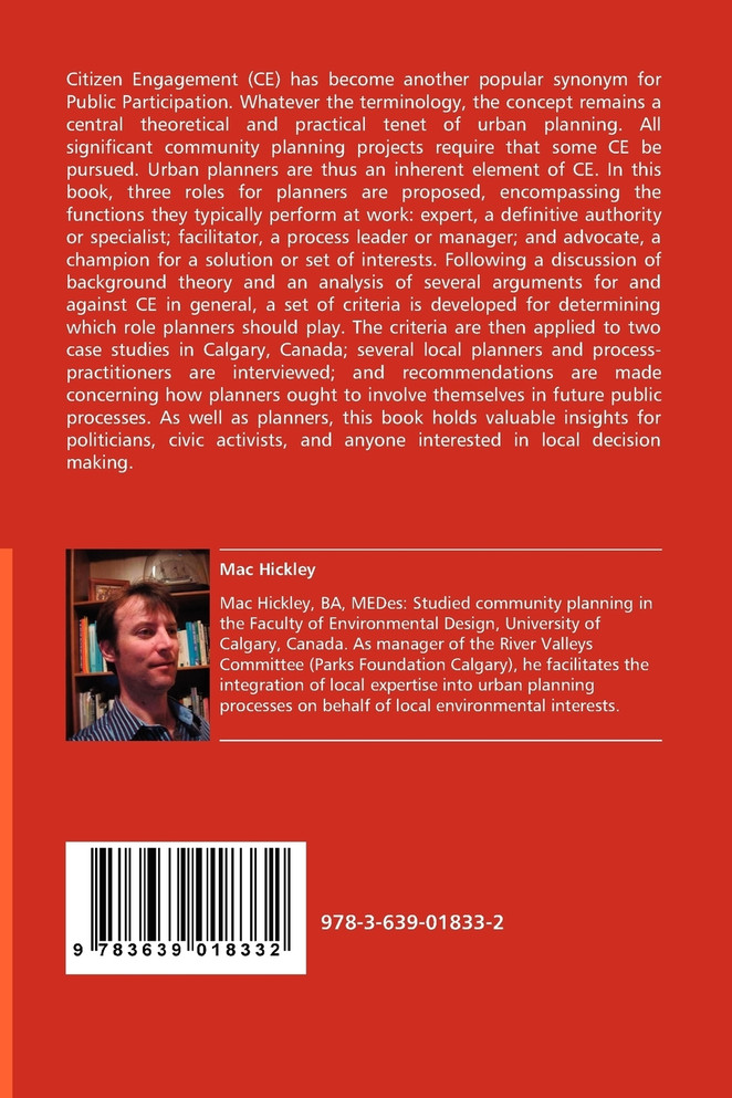 The Grounds for Citizen Engagement and the Roles of Planners