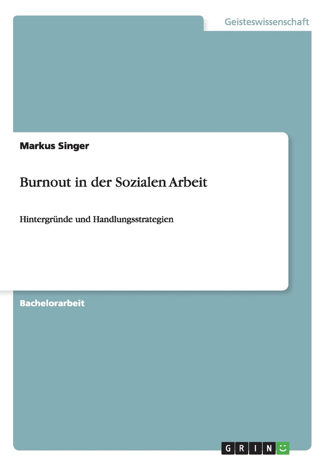 Burnout in der Sozialen Arbeit