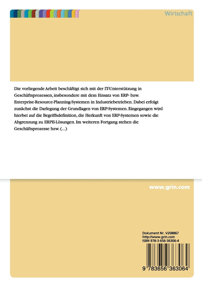 ERP-Systeme in Industriebetrieben