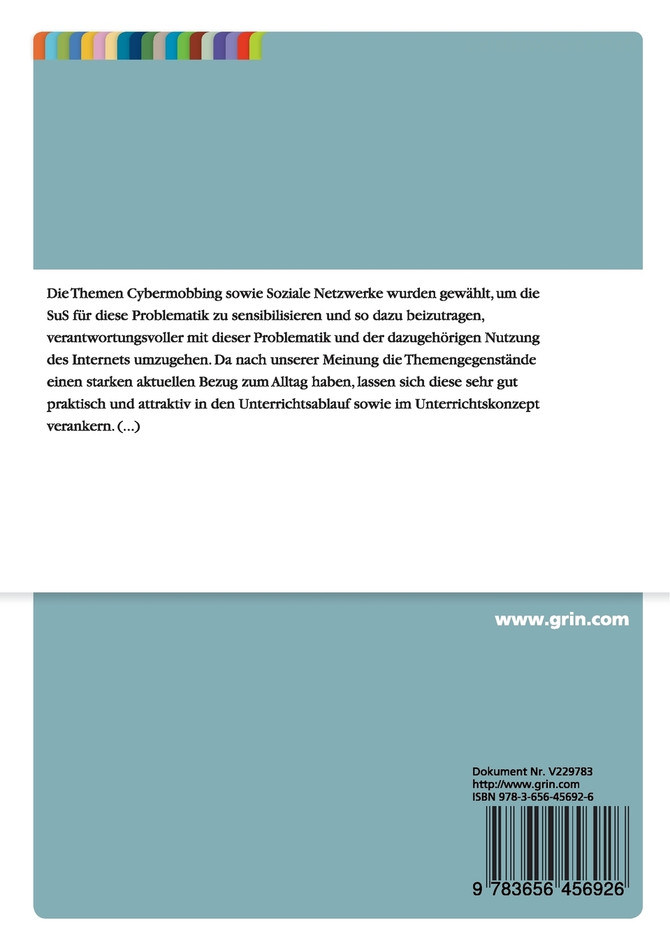 Unterrichtsstunde Cybermobbing