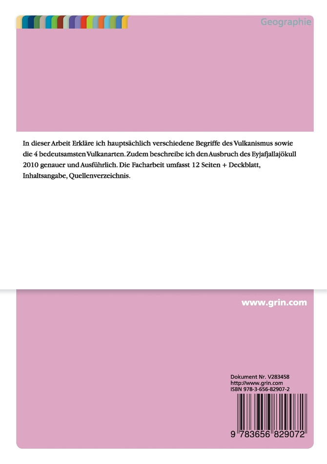 Vulkanarten und Ausbruch des Eyjafjallajökull 2010
