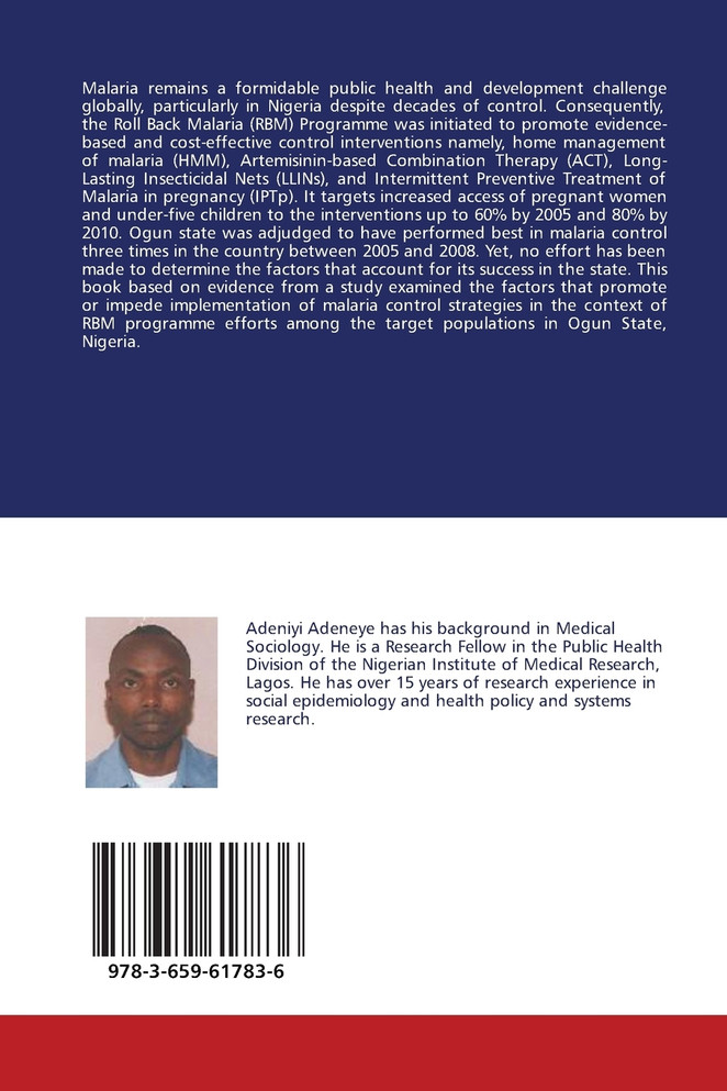 Malaria Control In The Context Of RBM Programme In Ogun State, Nigeria