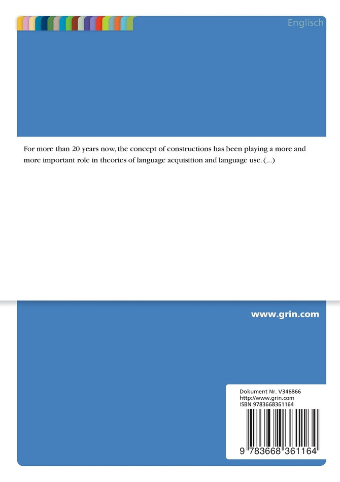 Construction Grammar in Second Language Teaching