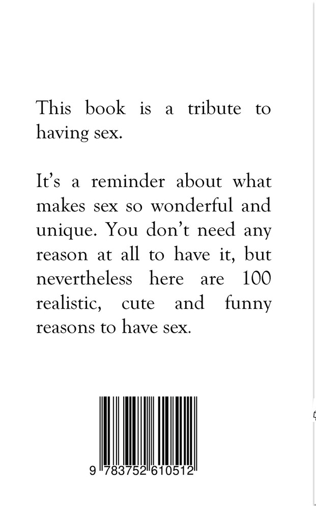 100 reasons to have sex