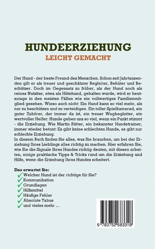 Hundeerziehung leicht gemacht