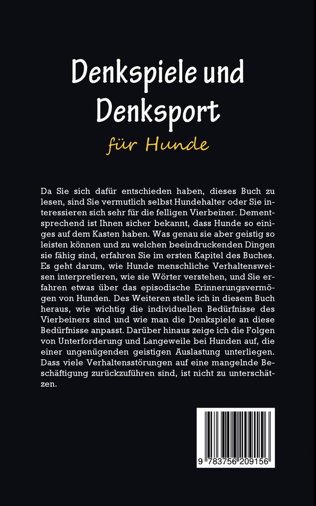 Denkspiele und Denksport für Hunde