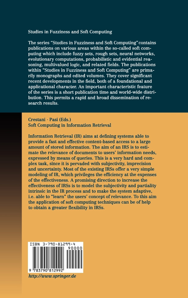 Soft Computing in Information Retrieval
