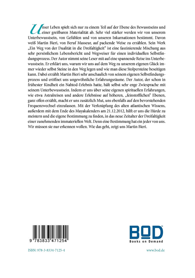 Ein Weg von der Dualität in die Dreifaltigkeit