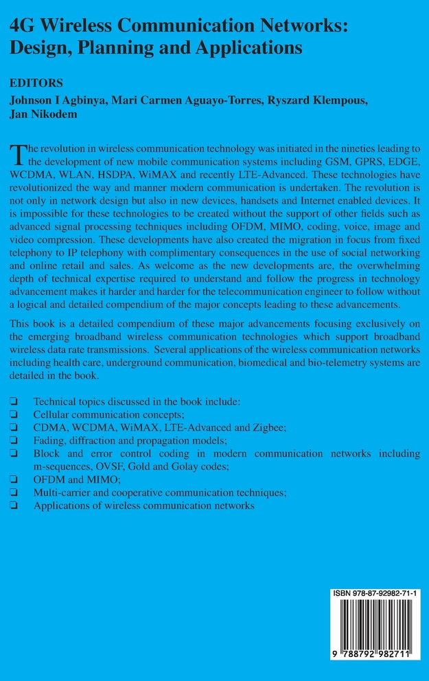 4G Wireless Communication Networks