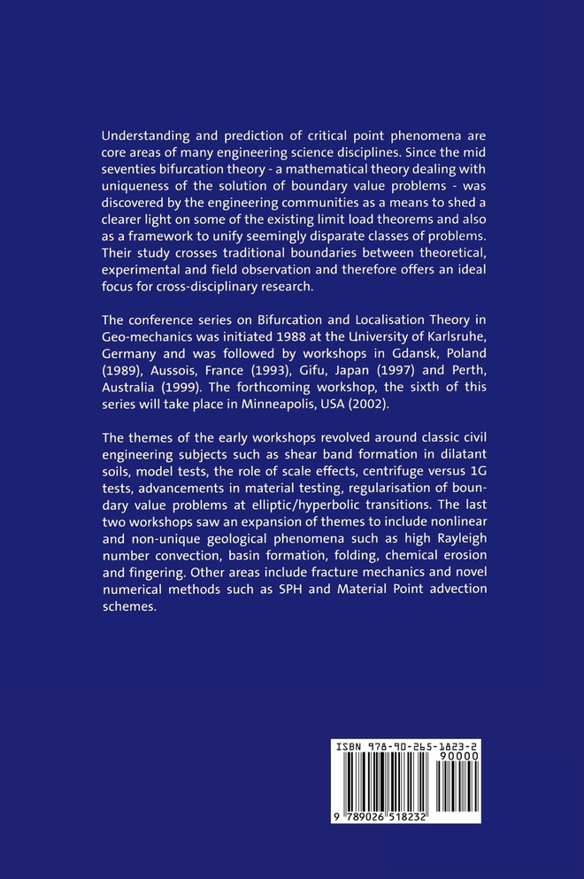 Bifurcation and Localisation Theory in Geomechanics