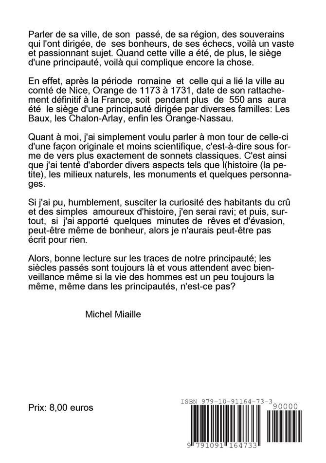 Sonnets pour la principauté d'Orange