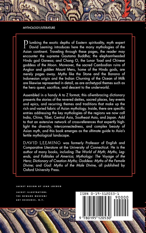 A Dictionary of Asian Mythology