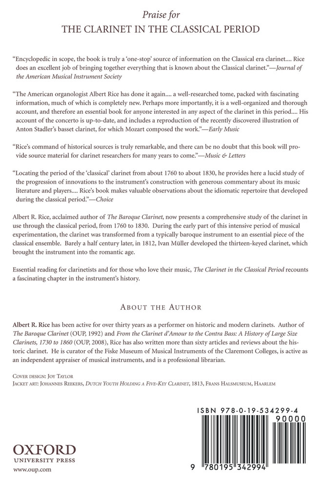 The Clarinet in the Classical Period