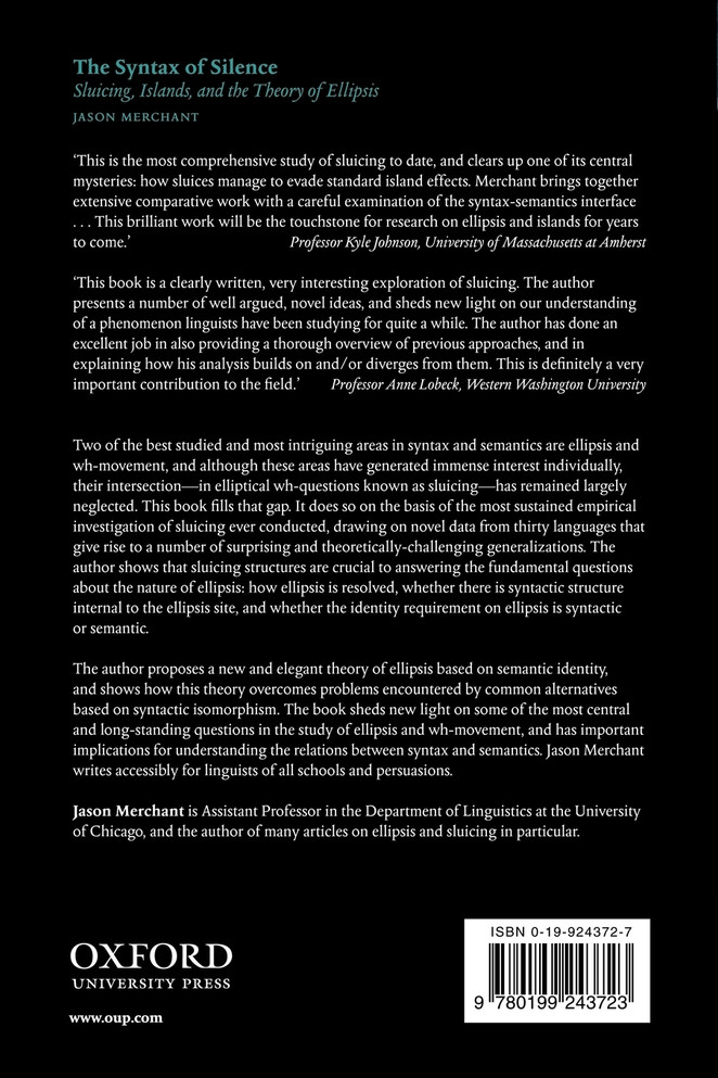 The Syntax of Silence