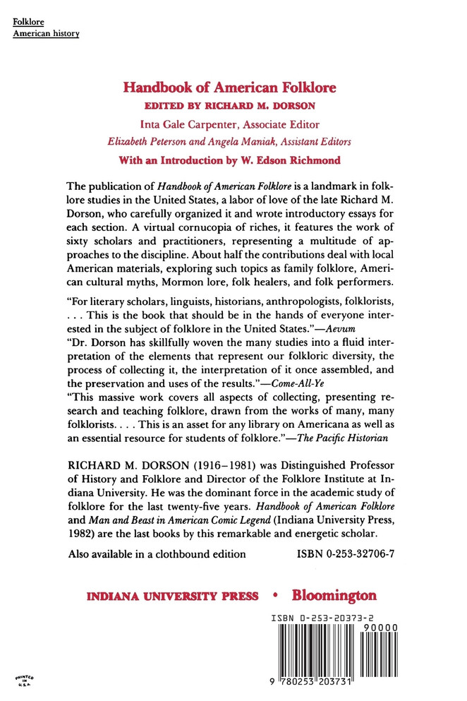 Handbook of American Folklore