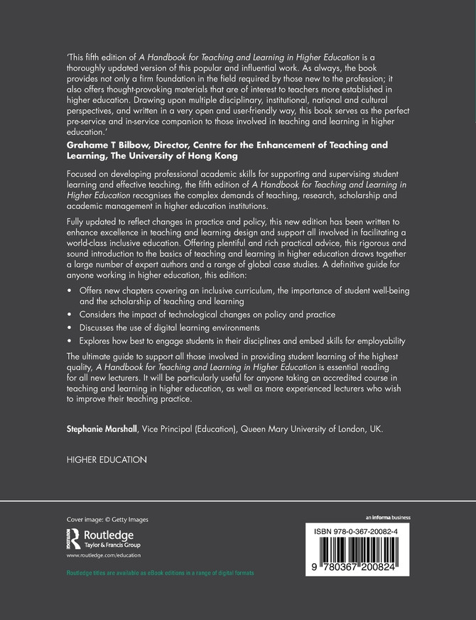 A Handbook for Teaching and Learning in Higher Education