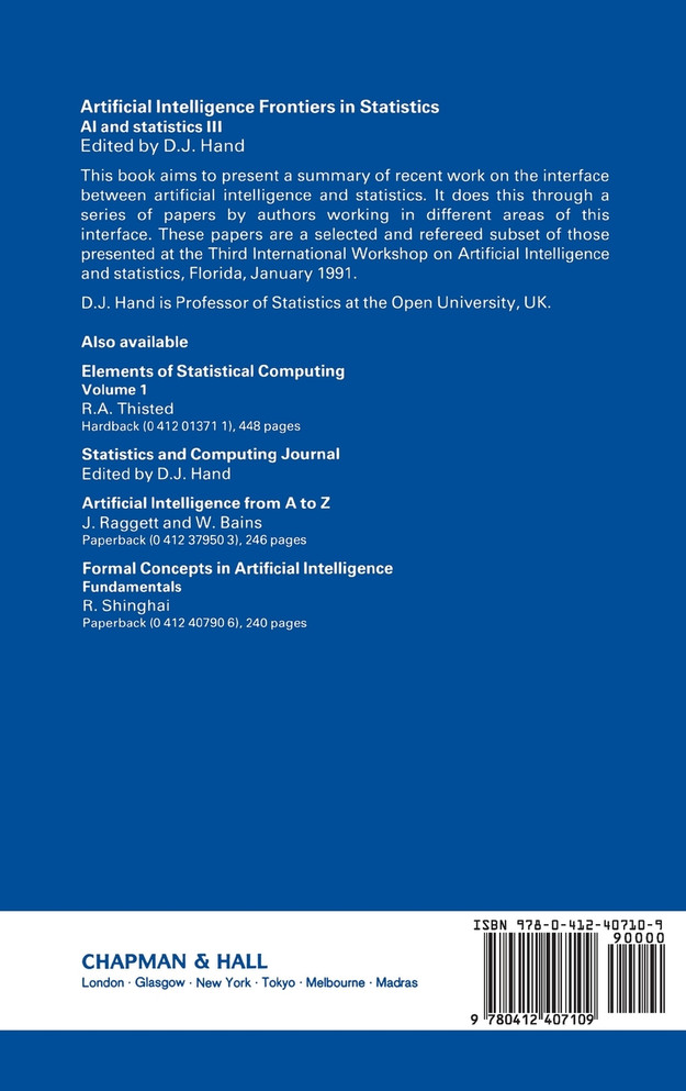 Artificial Intelligence Frontiers in Statistics