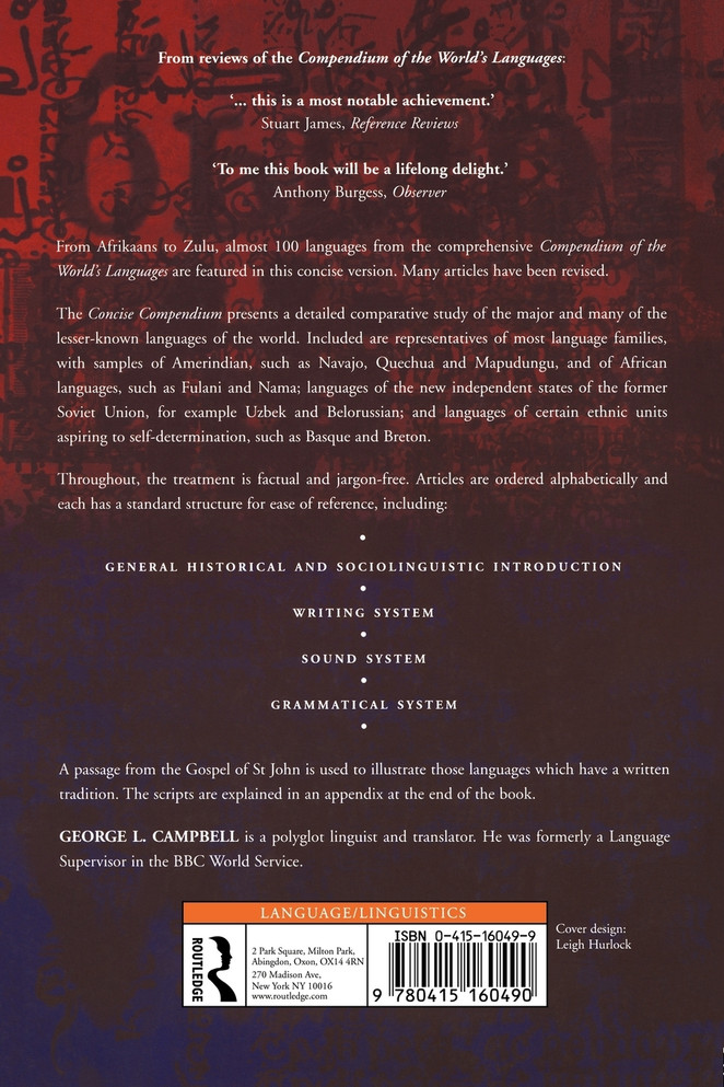 Concise Compendium of the World's Languages