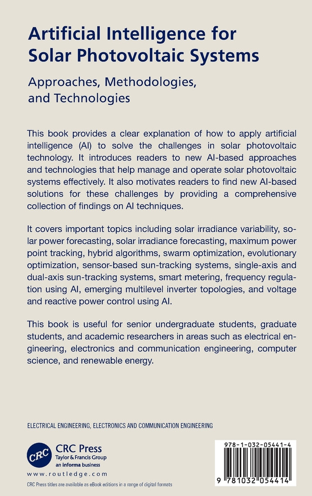 Artificial Intelligence for Solar Photovoltaic Systems
