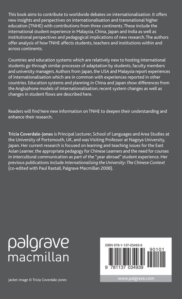 Transnational Higher Education in the Asian Context