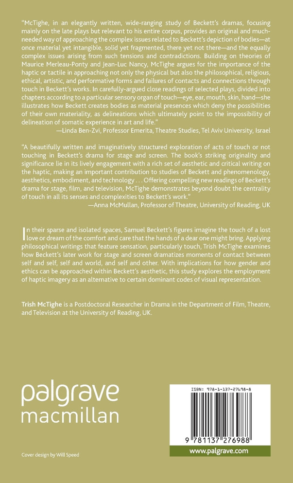 The Haptic Aesthetic in Samuel Beckett's Drama