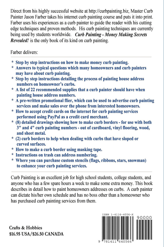 Curb Painting - Money Making Secrets Revealed!