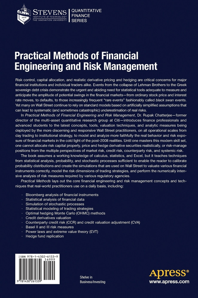 Practical Methods of Financial Engineering and Risk Management