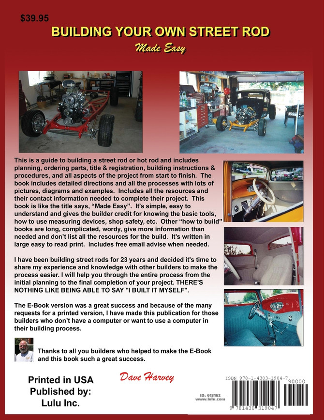 BUILDING YOUR OWN STREET ROD made easy