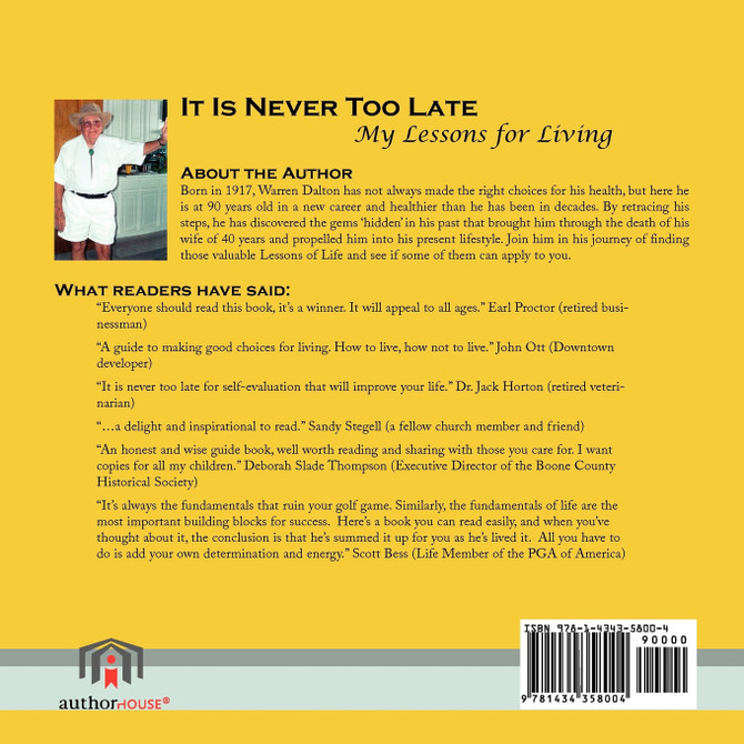 It Is Never Too Late