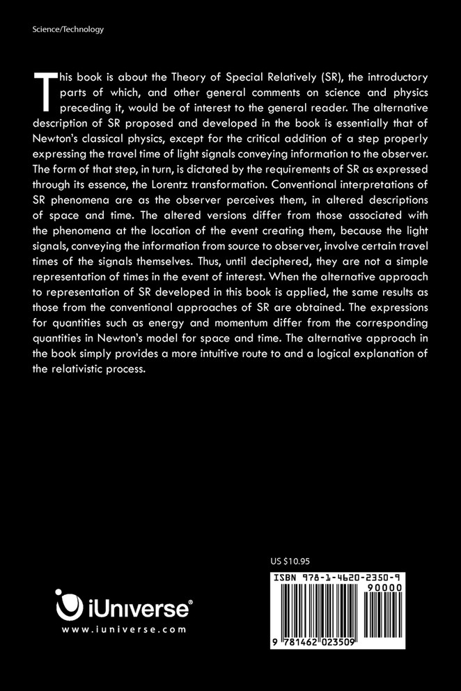 An Alternative Approach to Special Relativity