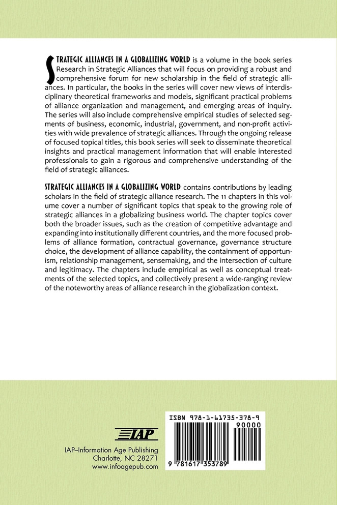 Strategic Alliances in a Globalizing World