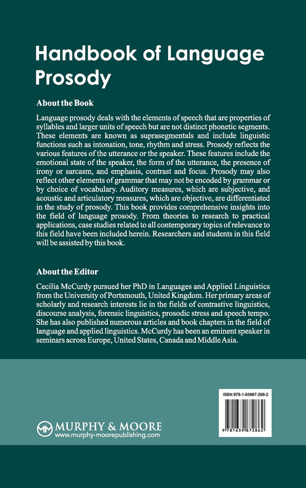 Handbook of Language Prosody