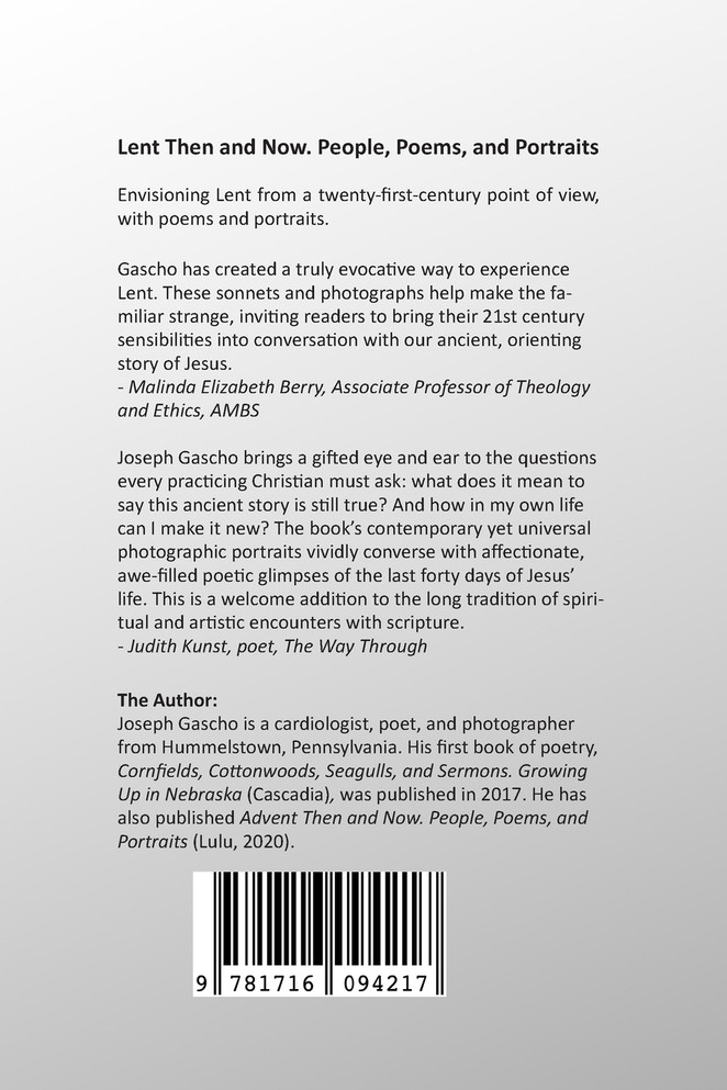 Lent Then and Now. People, Poems, and Portraits