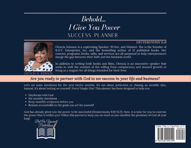 Behold... I Give You Power Success Planner