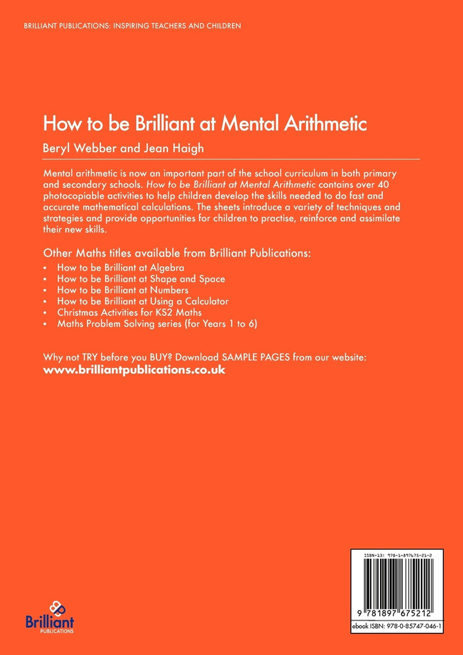 How to Be Brilliant at Mental Arithmetic