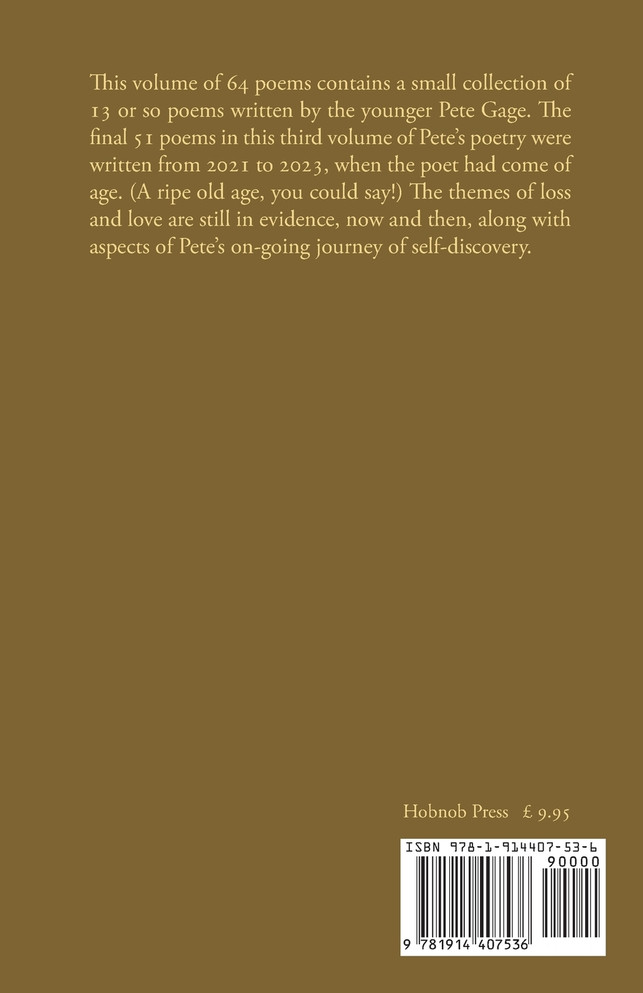 Now and Then, poems by Pete Gage