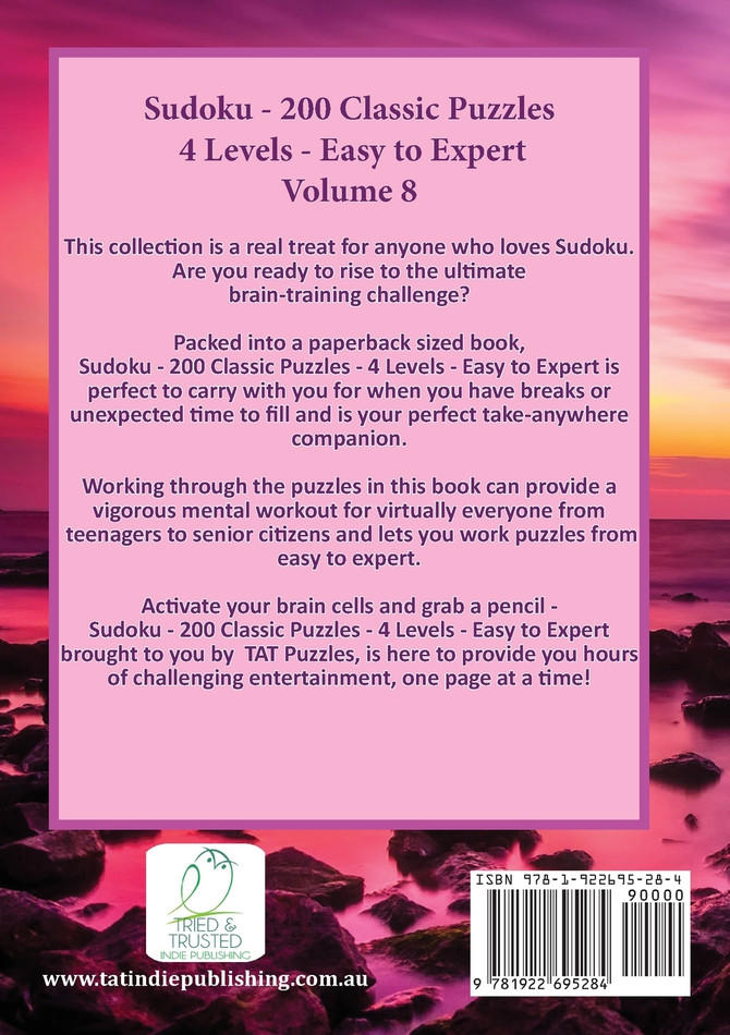 Sudoku 200 Classic Puzzles - Volume 8