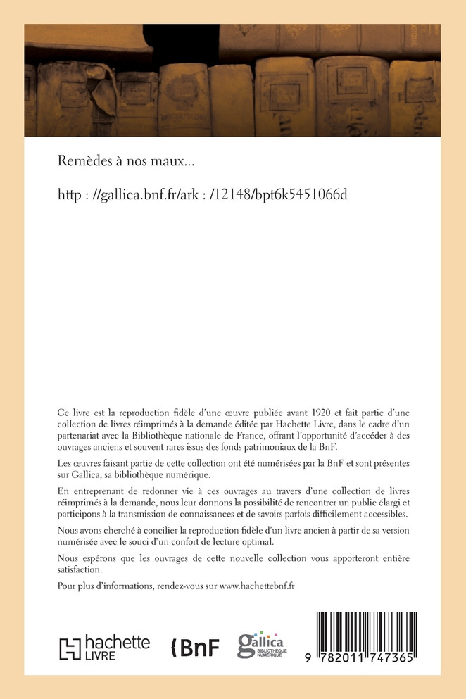 Remèdes à nos maux
