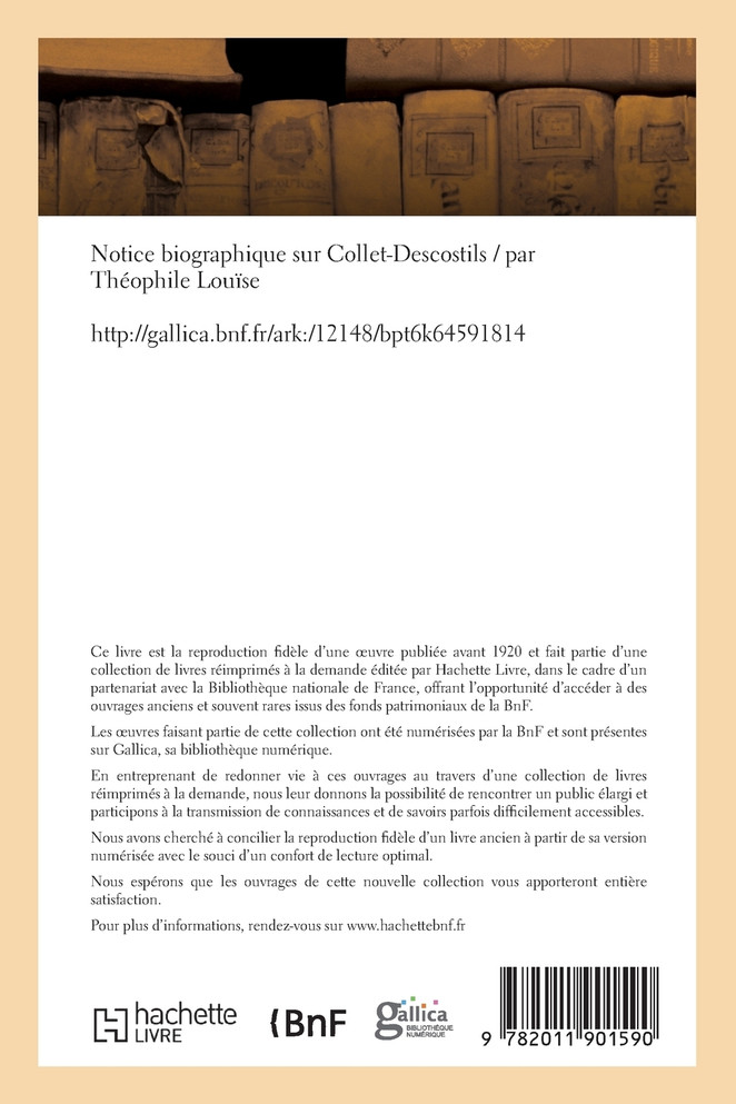 Notice biographique sur Collet-Descostils