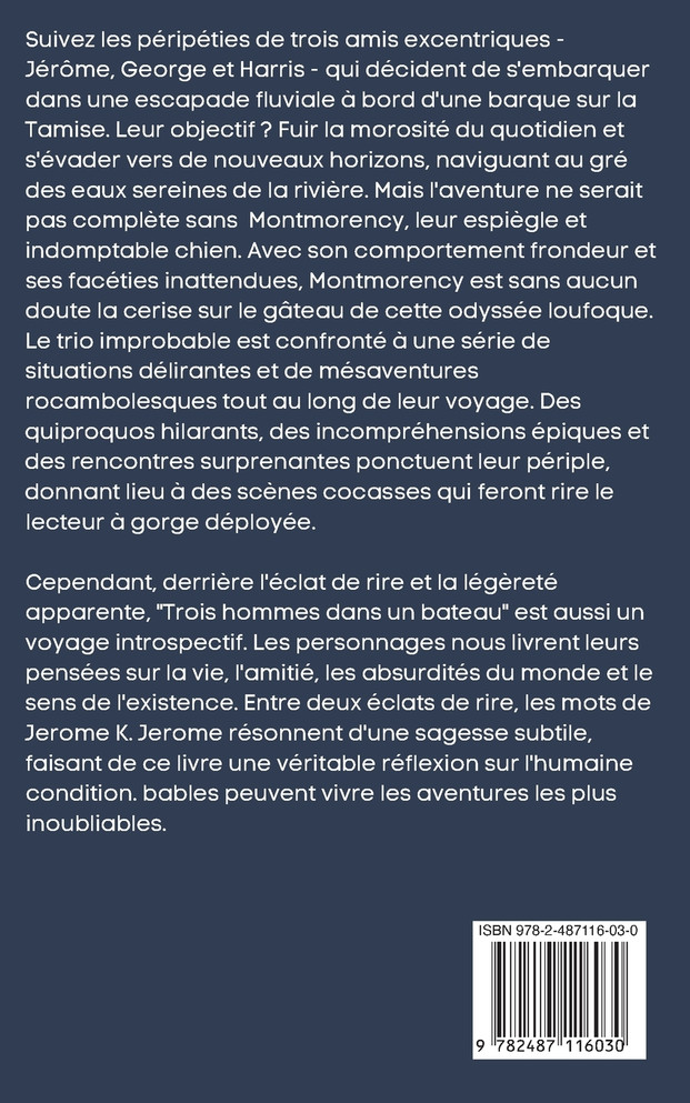 Trois hommes dans un bateau (sans parler du chien) (Traduit)