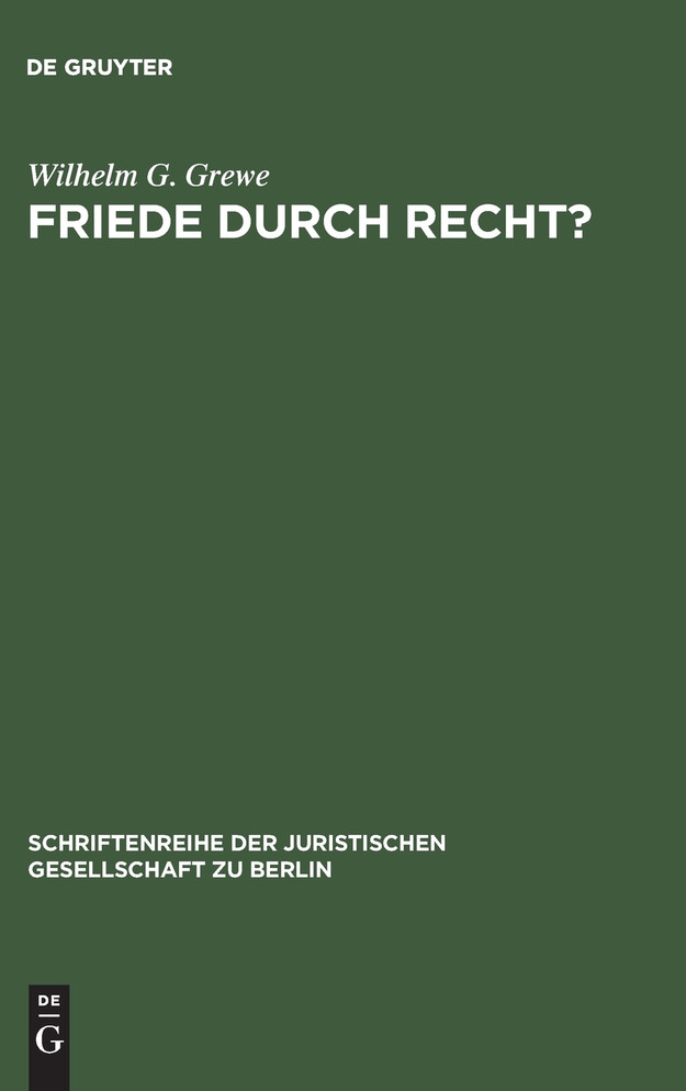 Friede durch Recht?