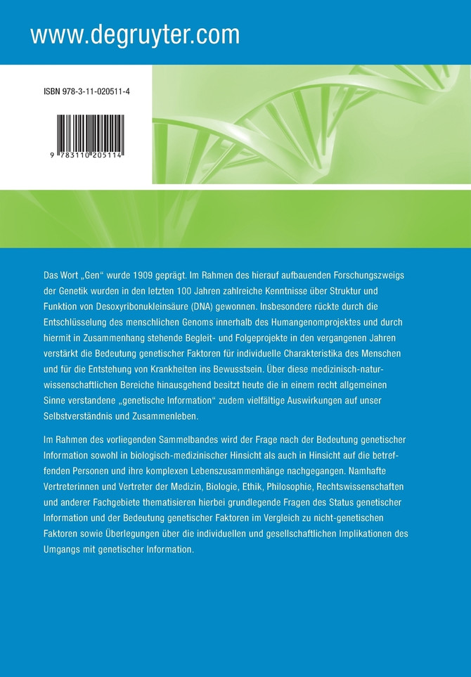 Was bedeutet "genetische Information"?