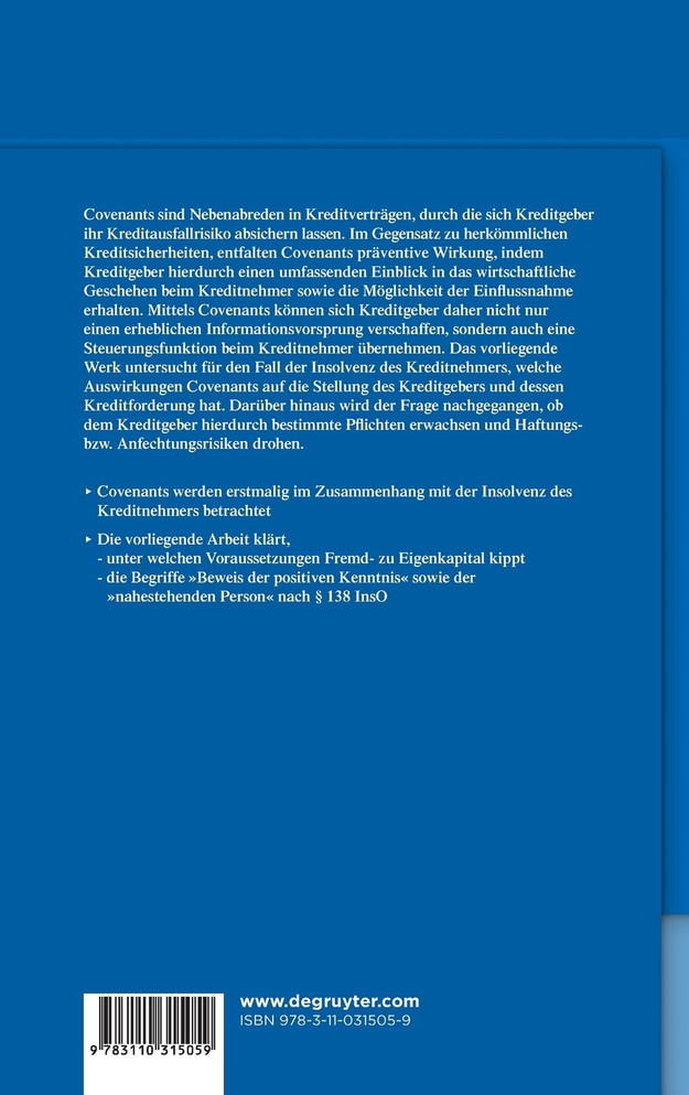 Covenants und Insolvenz