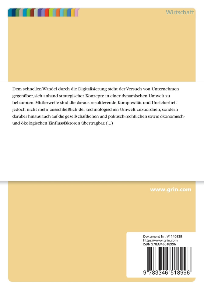 Strategisches Management. Ressourcen als Erfolgsfaktoren