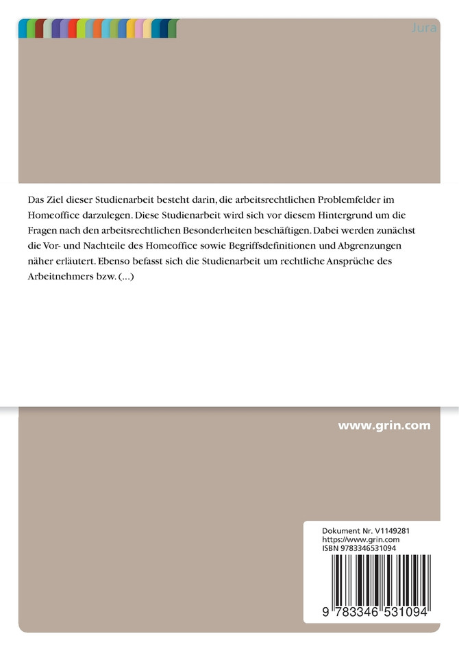 Arbeitsrechtliche Besonderheiten beim Homeoffice