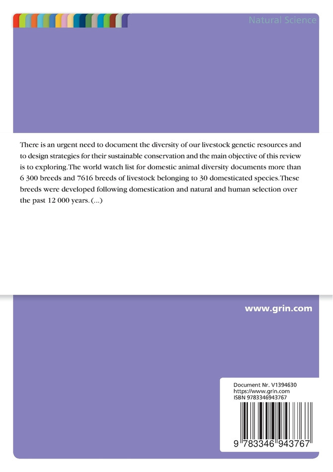 Animal Genetics Erosion, Endangerment, Extinctions and Conservation Strategies