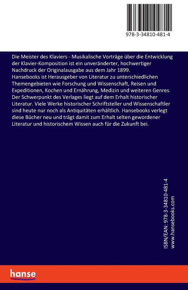 Die Meister des Klaviers