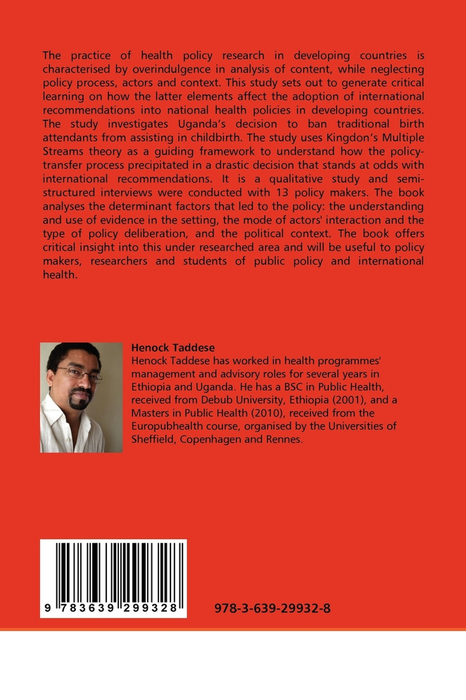 Health Policy Making in Developing Countries