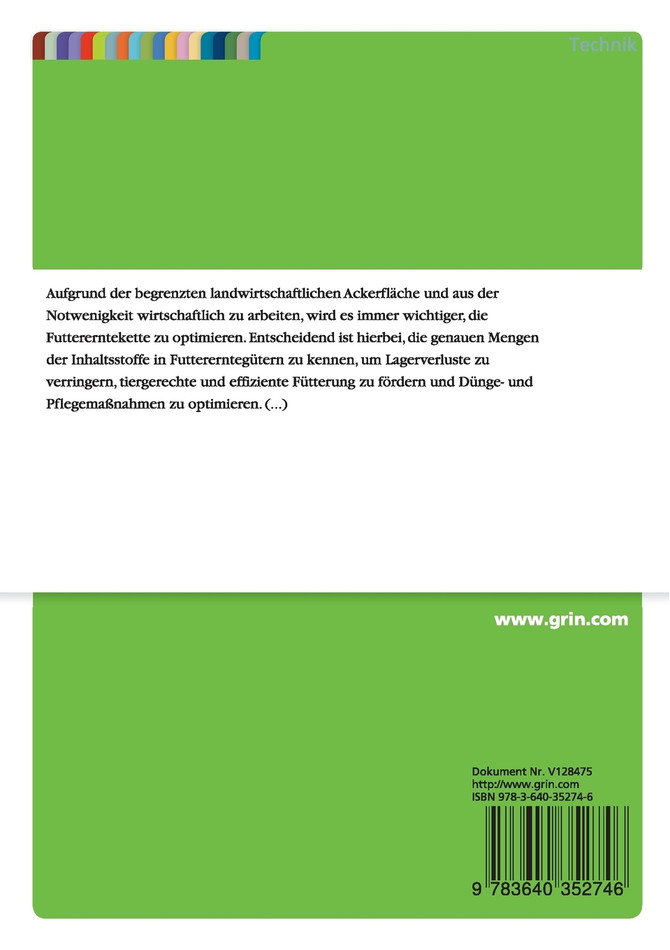 Einsatz von Nahinfrarotspektroskopie an Strohballen zur Vorhersage von Inhaltsstoffen und Ermittlung von Einflussparametern