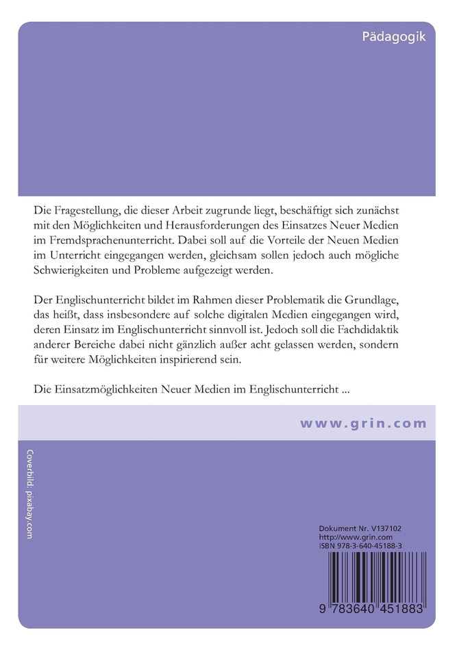 Neue Medien im Englischunterricht